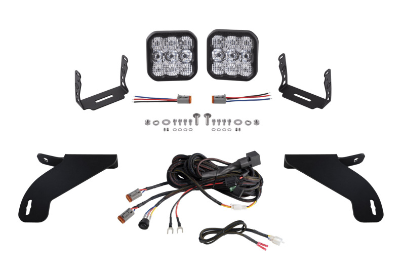 Ford F-150 LED Pod Light Kit - Front - Diode Dynamics - SS5 with Selectable Backlight - White - `21-`27 Ford F-150 LED Pod Light Kit - Front - Diode Dynamics - SS5 with Selectable Backlight - White - `21-`27